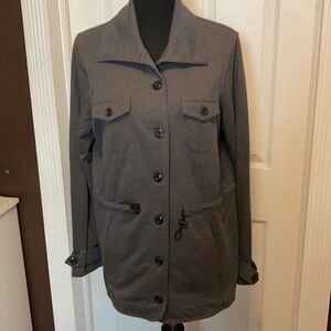 Fashion Bug Women’s Dark Gray Heather Jacket Sz L